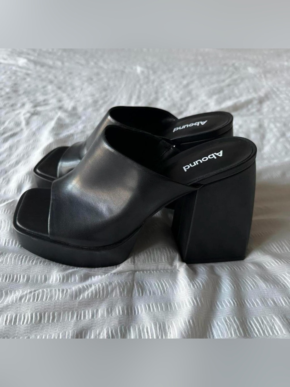 Abound Black Chunky Platform Mule Clogs